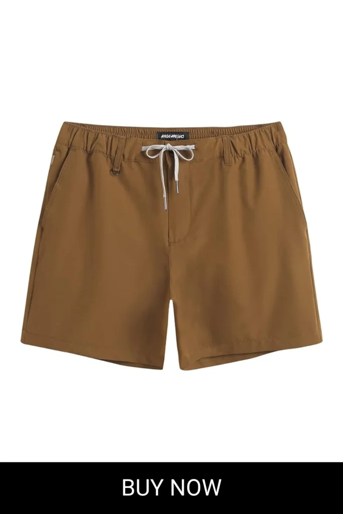 maamgic Men's 5 Inseam Shorts Casual Classic Fit Short Men with Multi-Pocket Mens Workout Shorts Hybrid Quick Dry Shorts