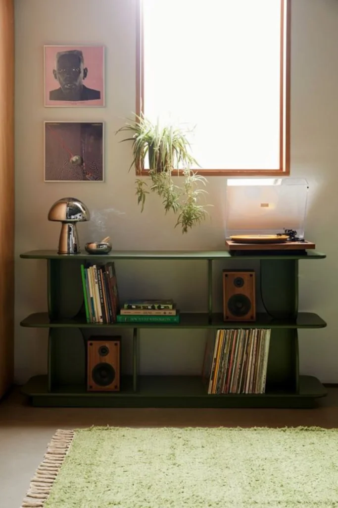Minimalist Media Console: masculine living room decor