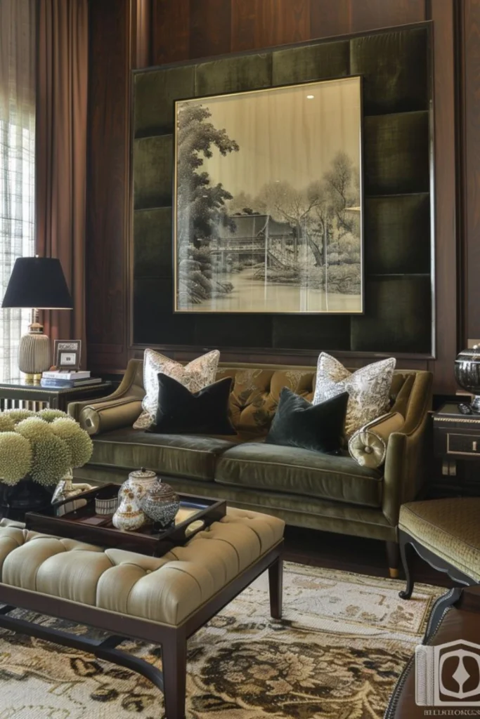 Bold Throw Pillows: masculine living room decor