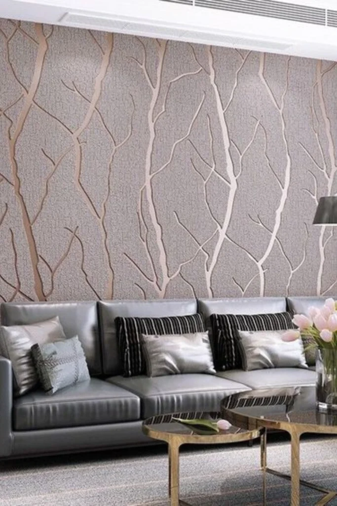 Textured Walls: masculine living room decor