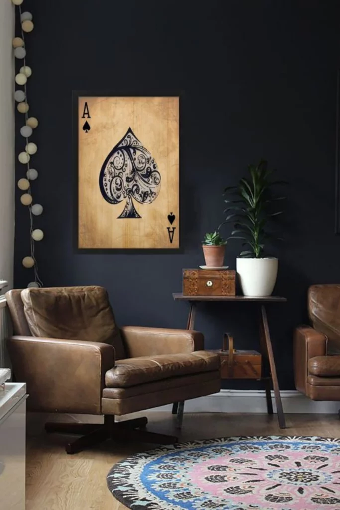 Masculine Art Pieces: masculine living room decor