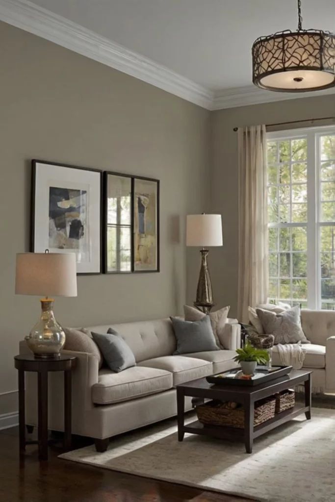 Neutral Color Palette: masculine living room decor