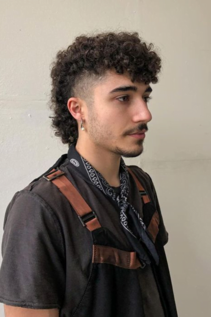 The Afro mullet haircuts for men