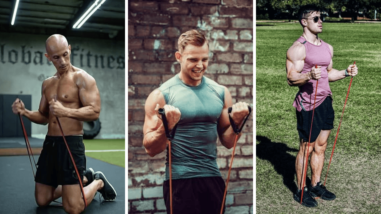 How to Band Curl Anywhere for Bigger Biceps (No Gym?)