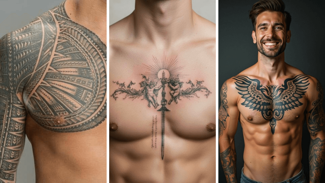 30 Bold Chest Tattoo Ideas for Men | Unique Designs