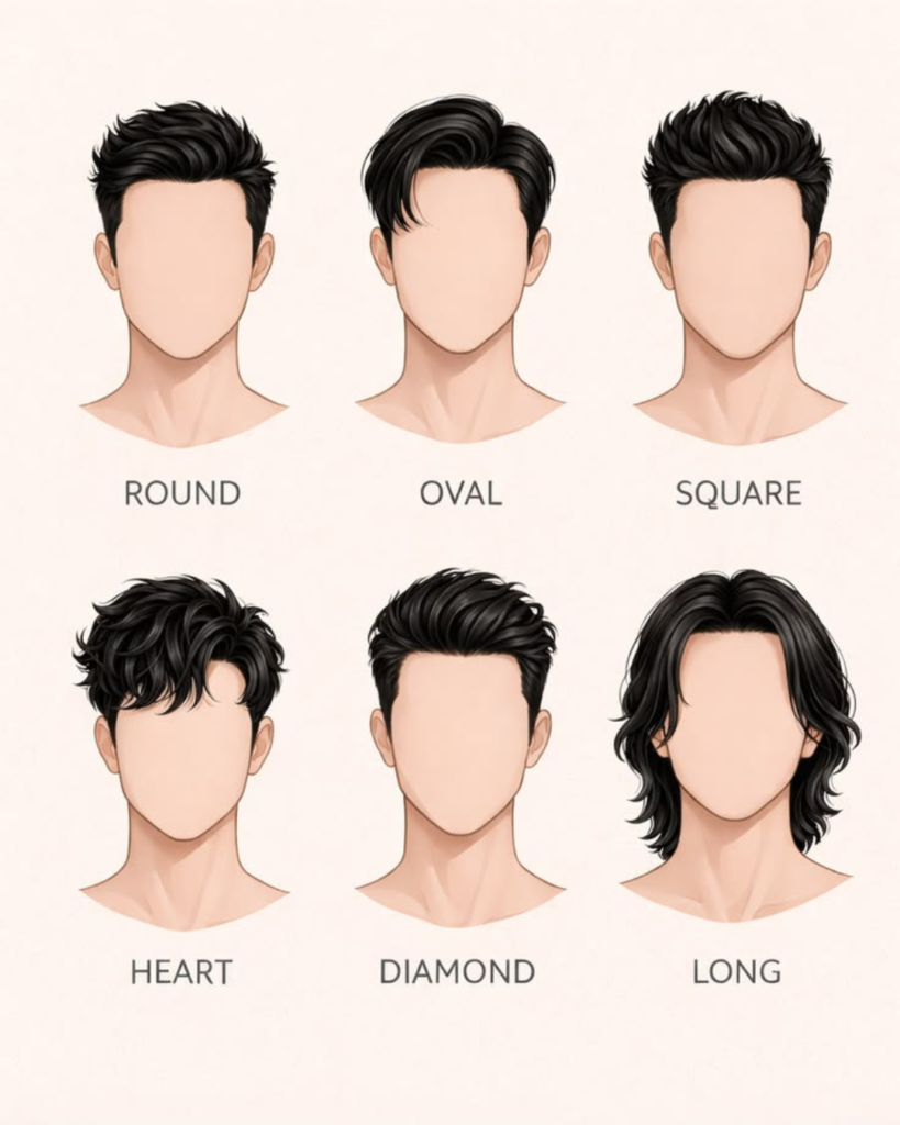 How to Choose Hairstyle Based on Face Shape (Men)