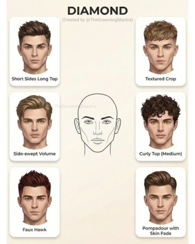 How to Choose Hairstyle Based on Face Shape (Men)